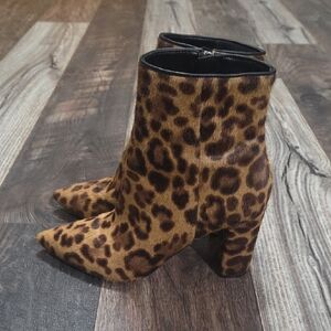 Marc Fisher Leopard Print Ankle Boots
